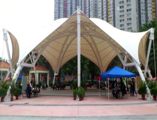 膜结构广场景观雨棚
