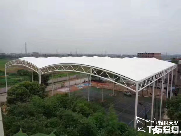 惠州网球协会膜结构网球场鸟瞰图